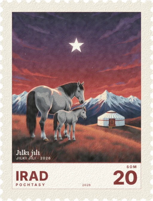 Year of the Horse: mare and foal, 20 som